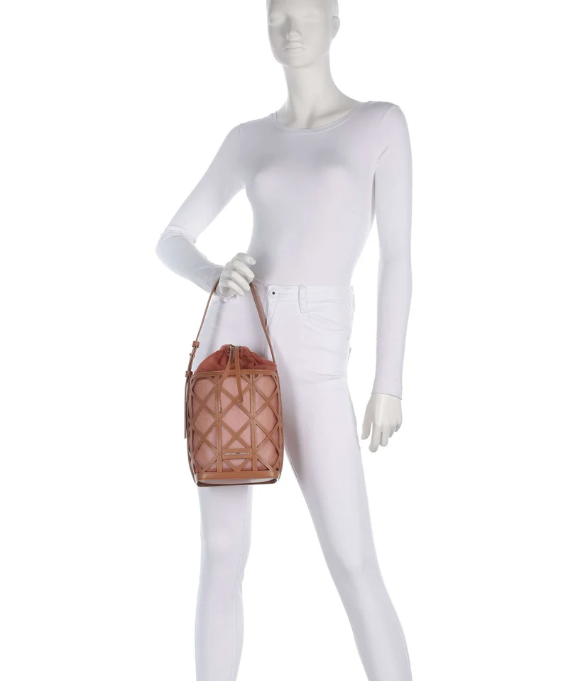 Emporio Armani Deva M Bucket Handtasche terracotta
