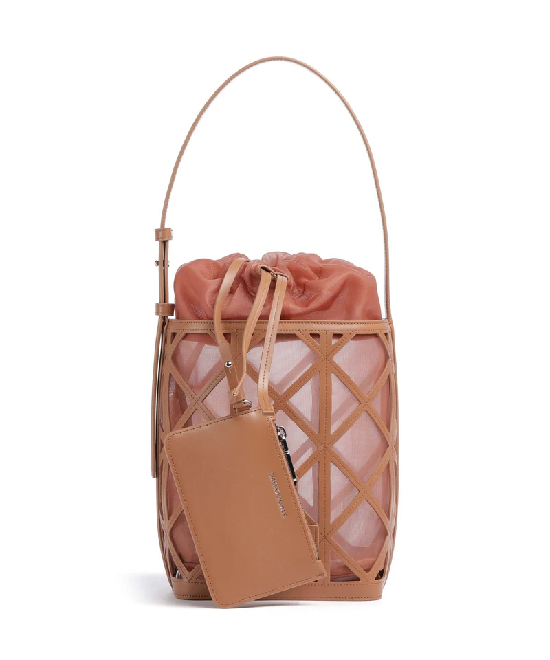 Emporio Armani Deva M Bucket Handtasche terracotta