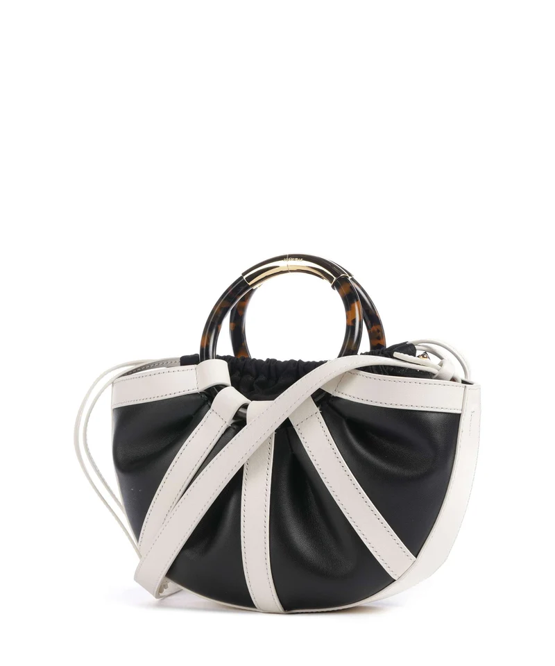 Coccinelle Shell Handtasche pearl/noir