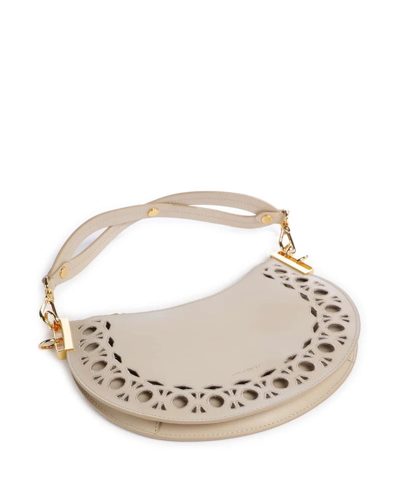 Coccinelle Sunup Monogram Sangallo Schultertasche sandshell