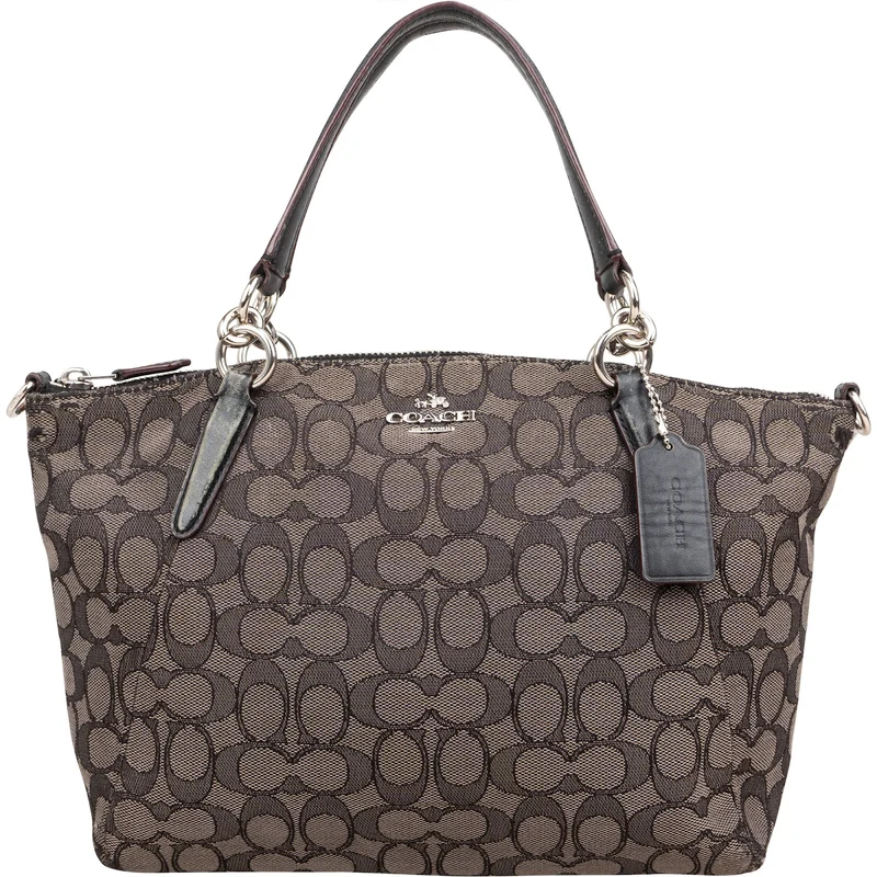 Coach Monogram Signature Canvas Prairie Satchel Handbag