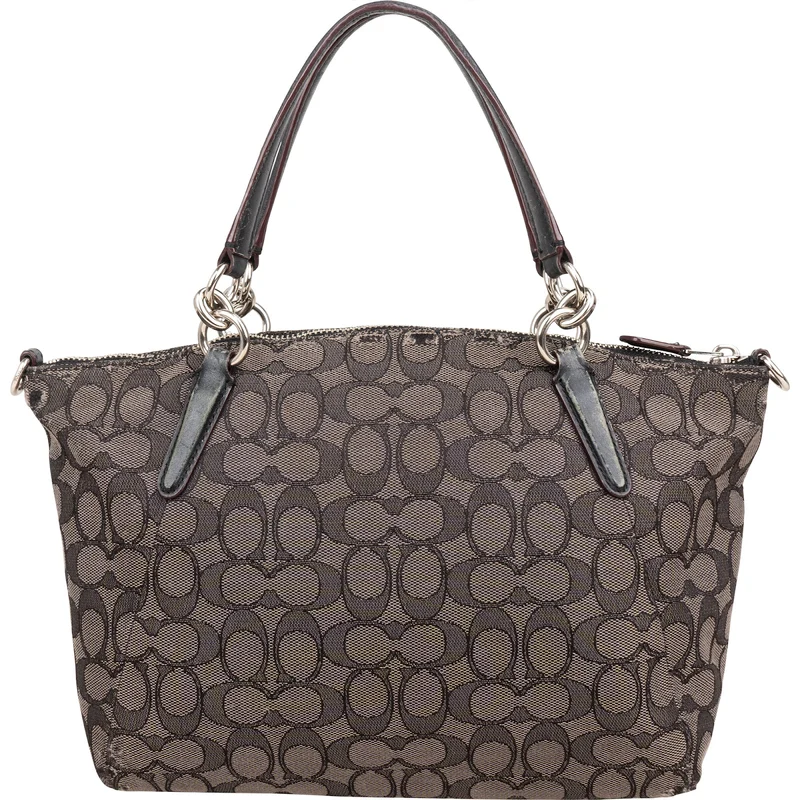 Coach Monogram Signature Canvas Prairie Satchel Handbag