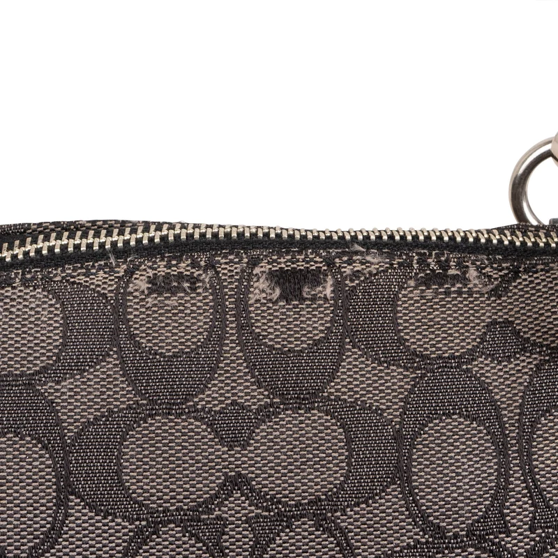Coach Monogram Signature Canvas Prairie Satchel Handbag