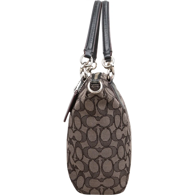 Coach Monogram Signature Canvas Prairie Satchel Handbag