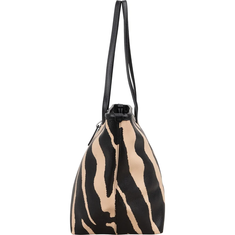 Coach Zebra Print City Shopper Shoulder Bag