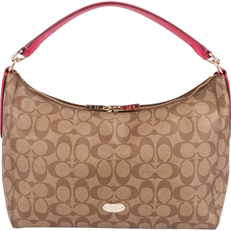 Coach Monogram Signature Mia Hobo Shoulder Bag