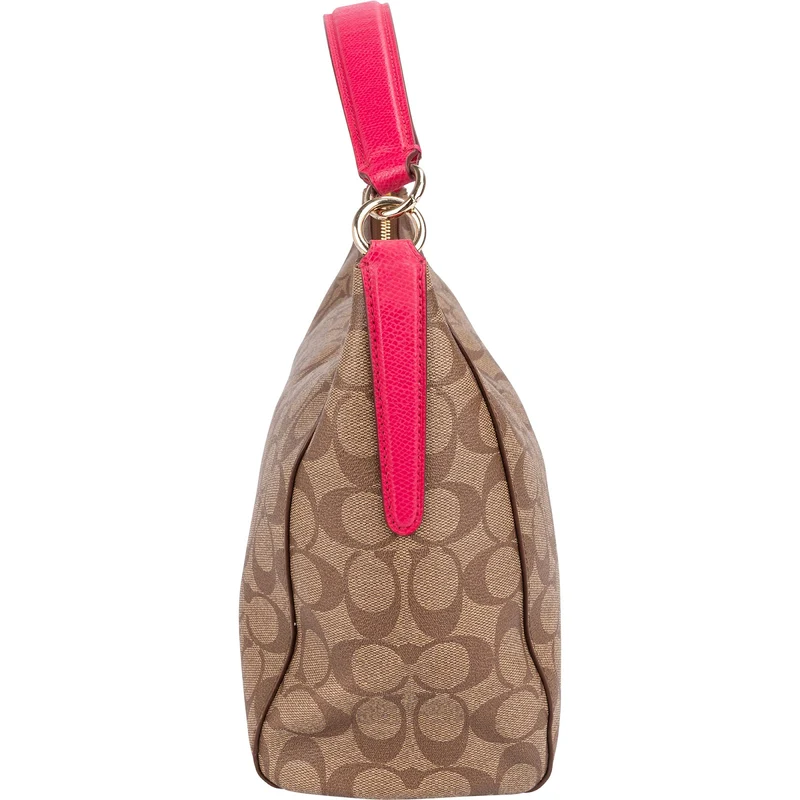 Coach Monogram Signature Mia Hobo Shoulder Bag