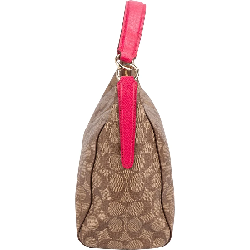 Coach Monogram Signature Mia Hobo Shoulder Bag