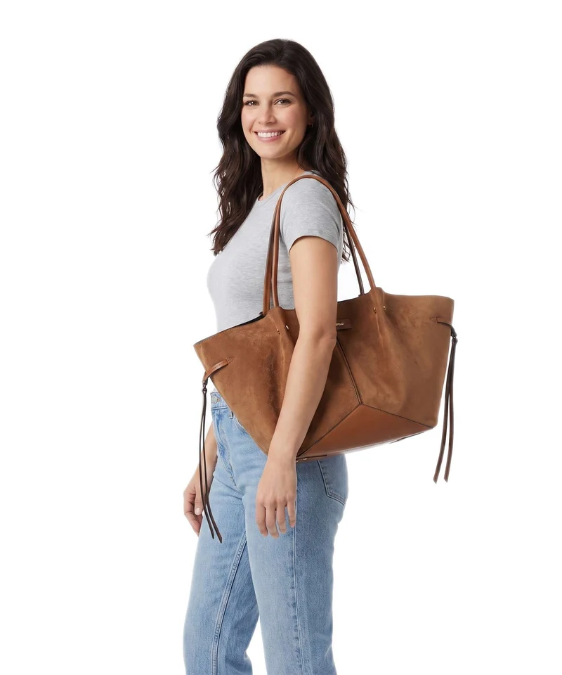 Karl Lagerfeld K/Pierced Medium Shopper dark tan