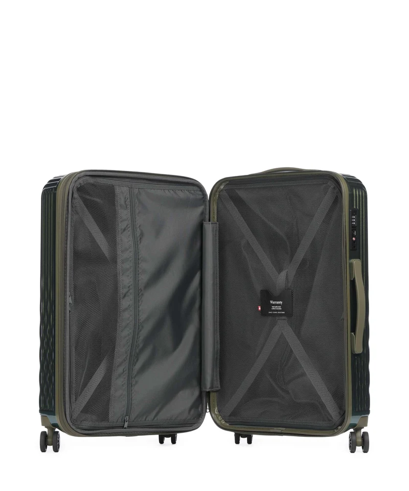 Pack Easy Flow 4-Rollen Trolley bronze green