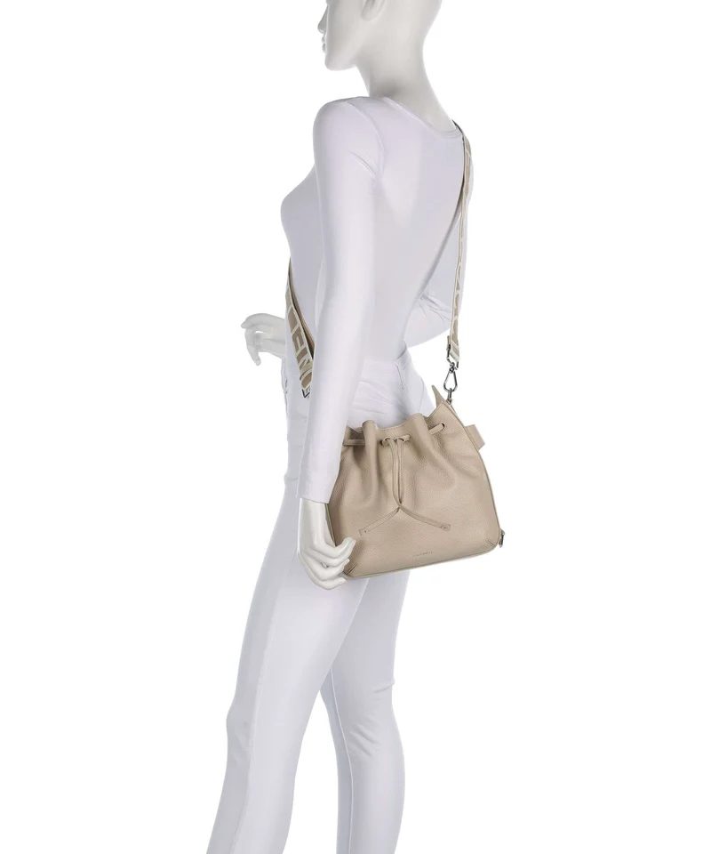 Coccinelle Gretel Ribbon Bucket Handtasche sandshell
