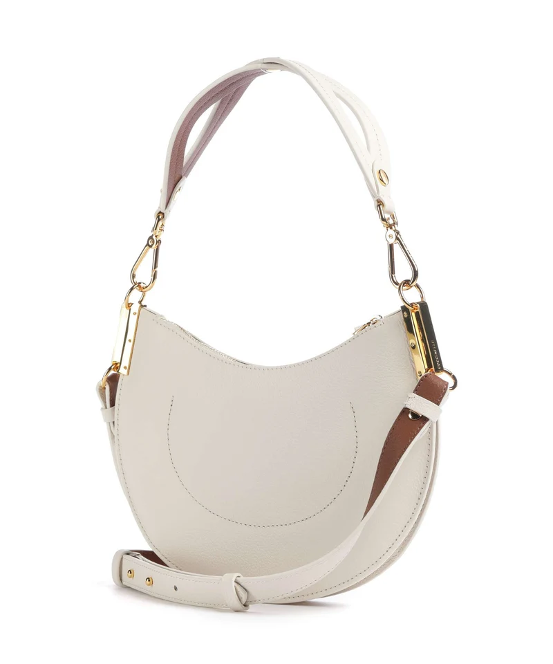 Coccinelle Sunup Schultertasche pearl/cognac