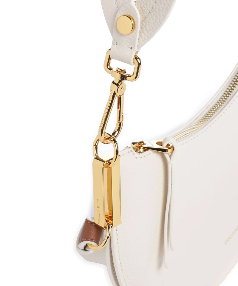 Coccinelle Sunup Schultertasche pearl/cognac