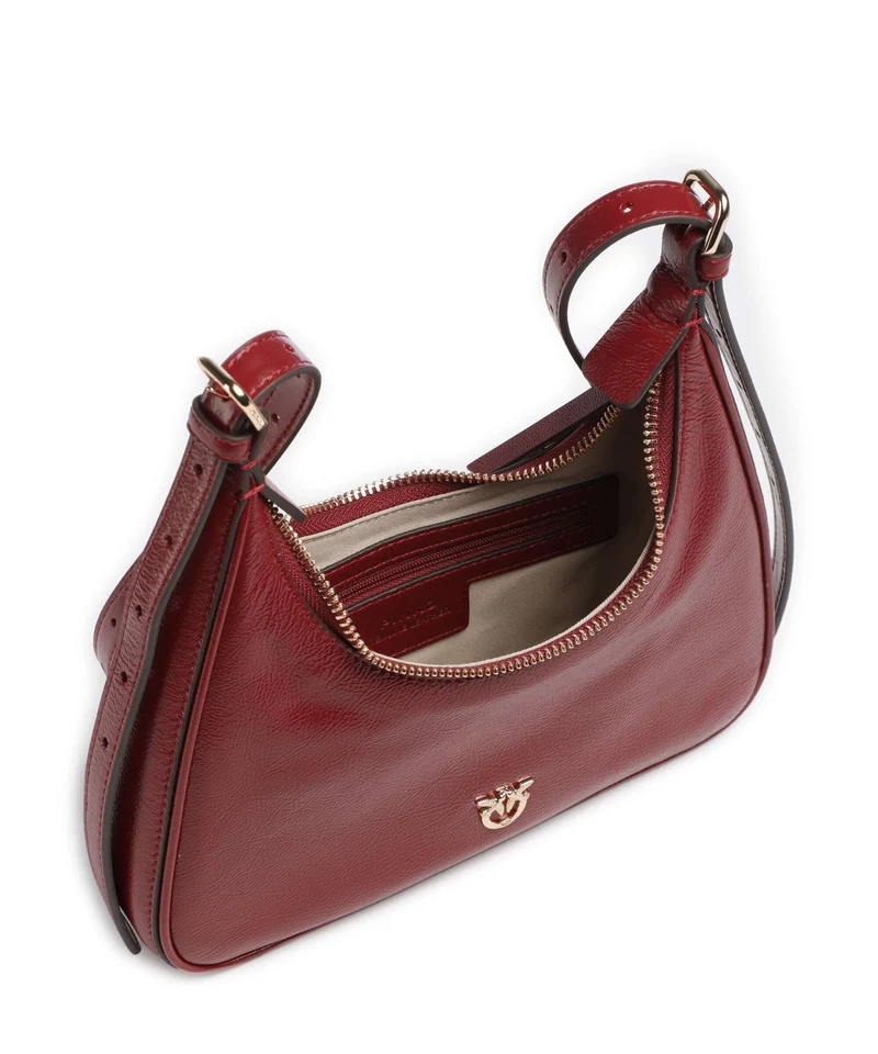Pinko Miss Pinko Mini Schultertasche rosso scuro/gold mordore