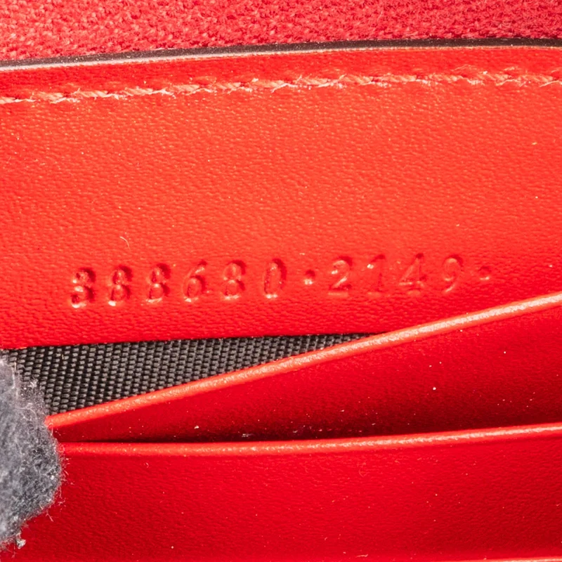 Gucci Microguccissima Leather Bow Zip Around Wallet