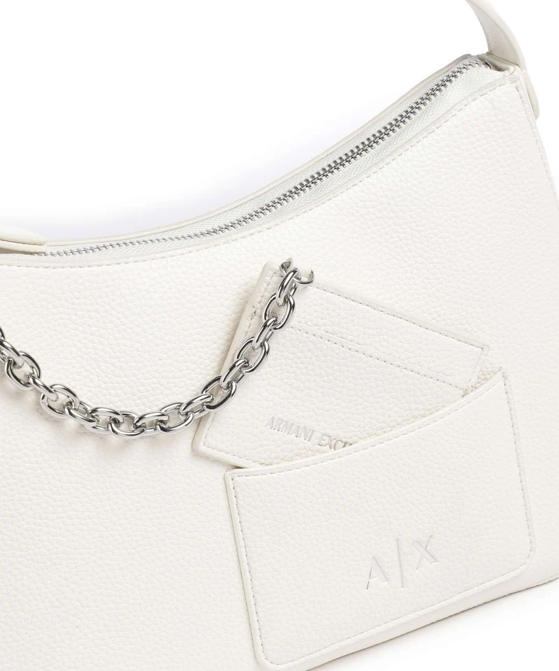 Armani Exchange Mila M Schultertasche off white