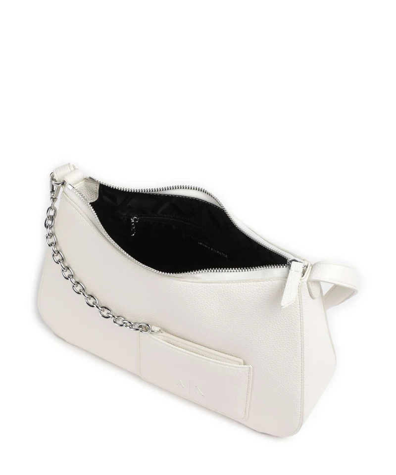 Armani Exchange Mila M Schultertasche off white