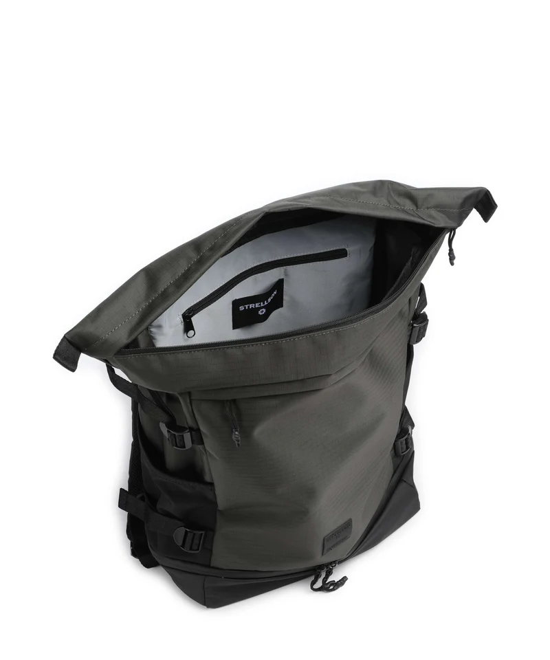 Strellson New Ham Sebastian Rolltop Rucksack dark olive
