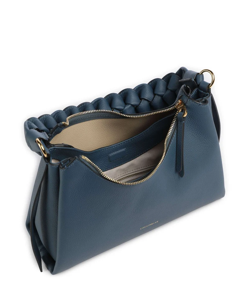 Coccinelle Boheme Grana Double Schultertasche deep blue/sandshell