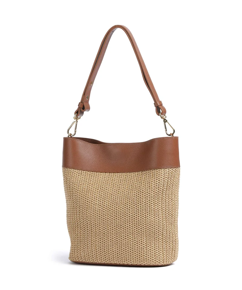 Coccinelle Nikla Bucket Handtasche natural/cognac