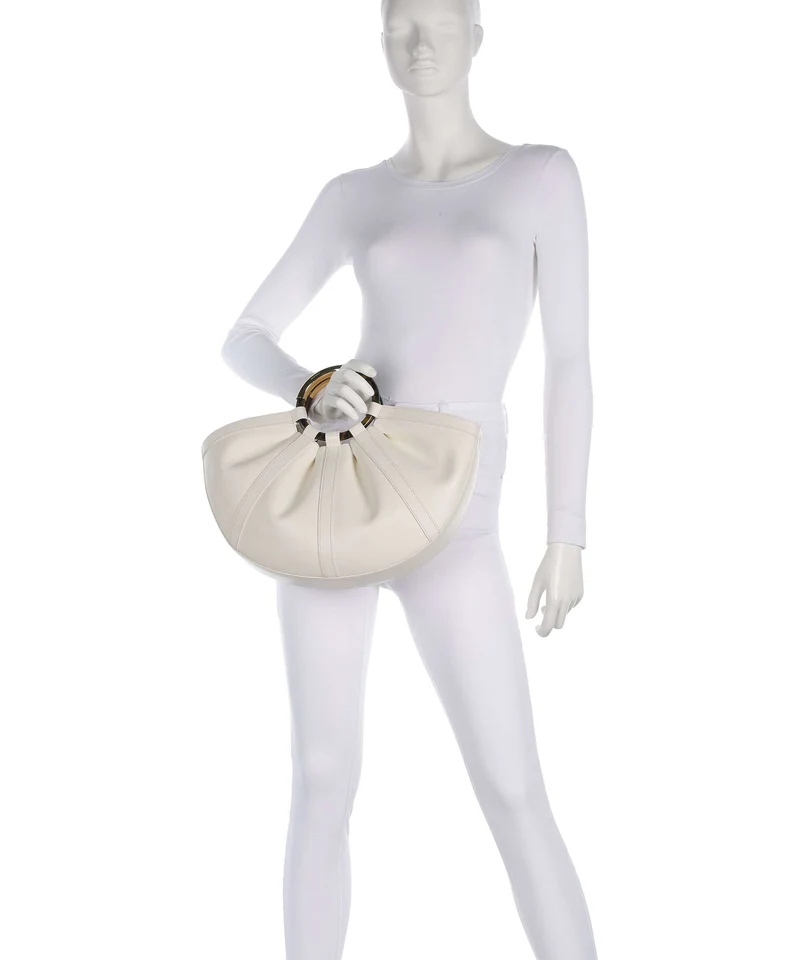 Coccinelle Shell Handtasche pearl