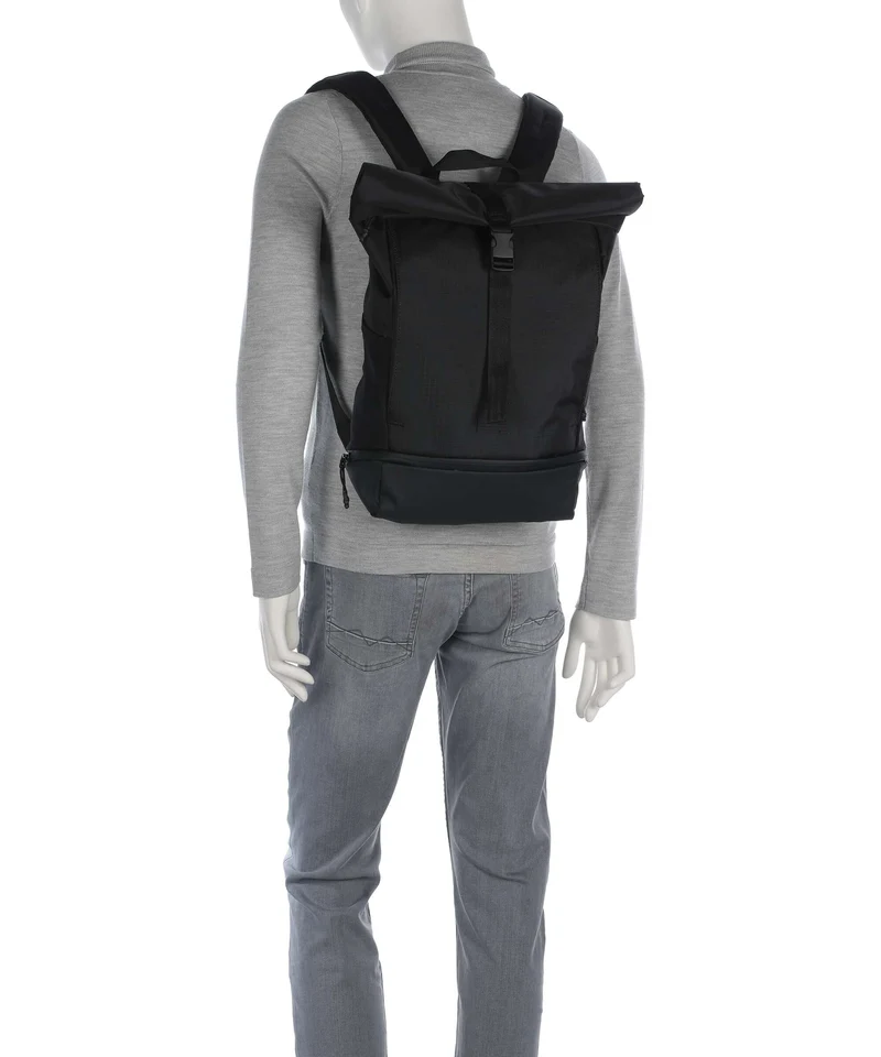 Strellson New Ham Eddie Rolltop Rucksack black