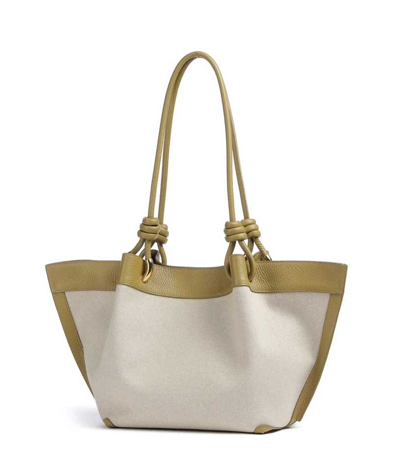 Coccinelle Finn Canvas Beuteltasche natural/seagrass