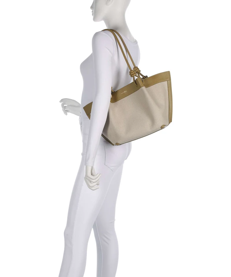 Coccinelle Finn Canvas Beuteltasche natural/seagrass