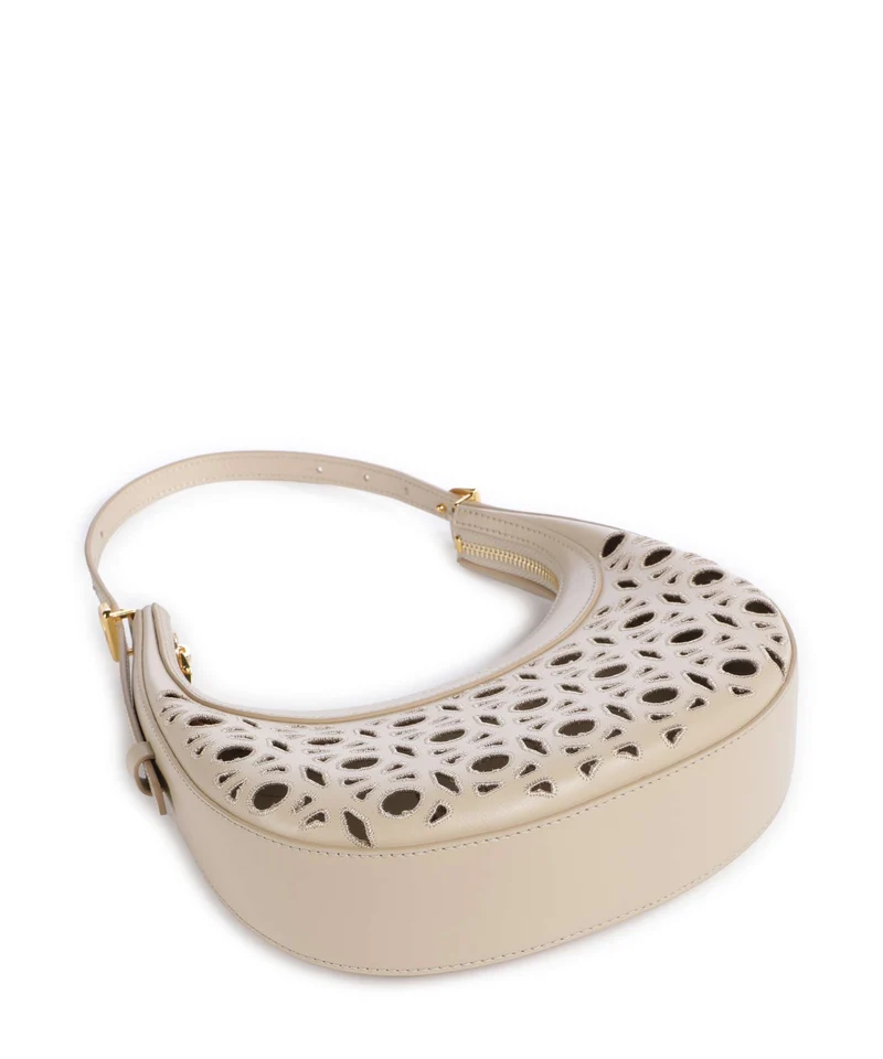 Coccinelle Whisper Monogram Sangallo Schultertasche sandshell