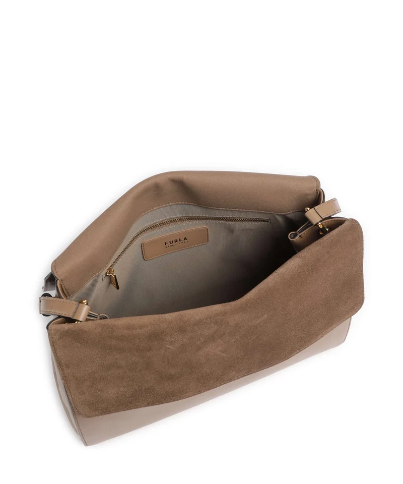 Furla Domus M Schultertasche toffee