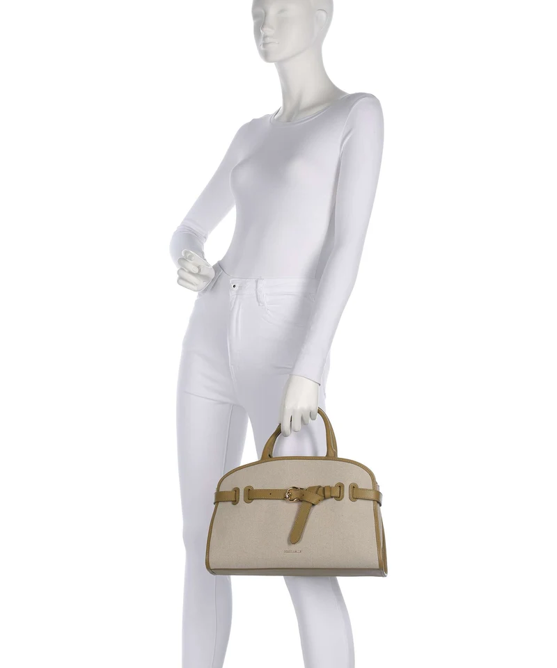 Coccinelle Sabine Canvas Handtasche natural/seagrass