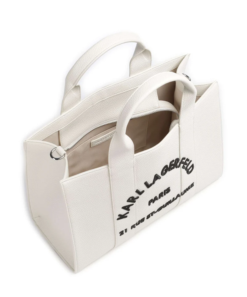 Karl Lagerfeld K/Rue St Guillaume Medium Handtasche off white