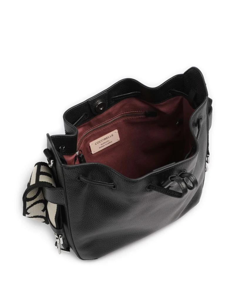 Coccinelle Gretel Ribbon Bucket Handtasche noir