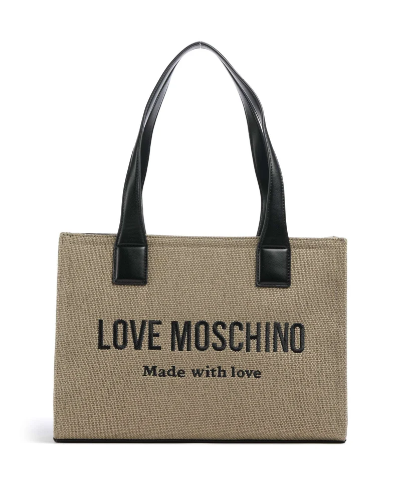 Love Moschino Cargo Canvas Shopper black/gold