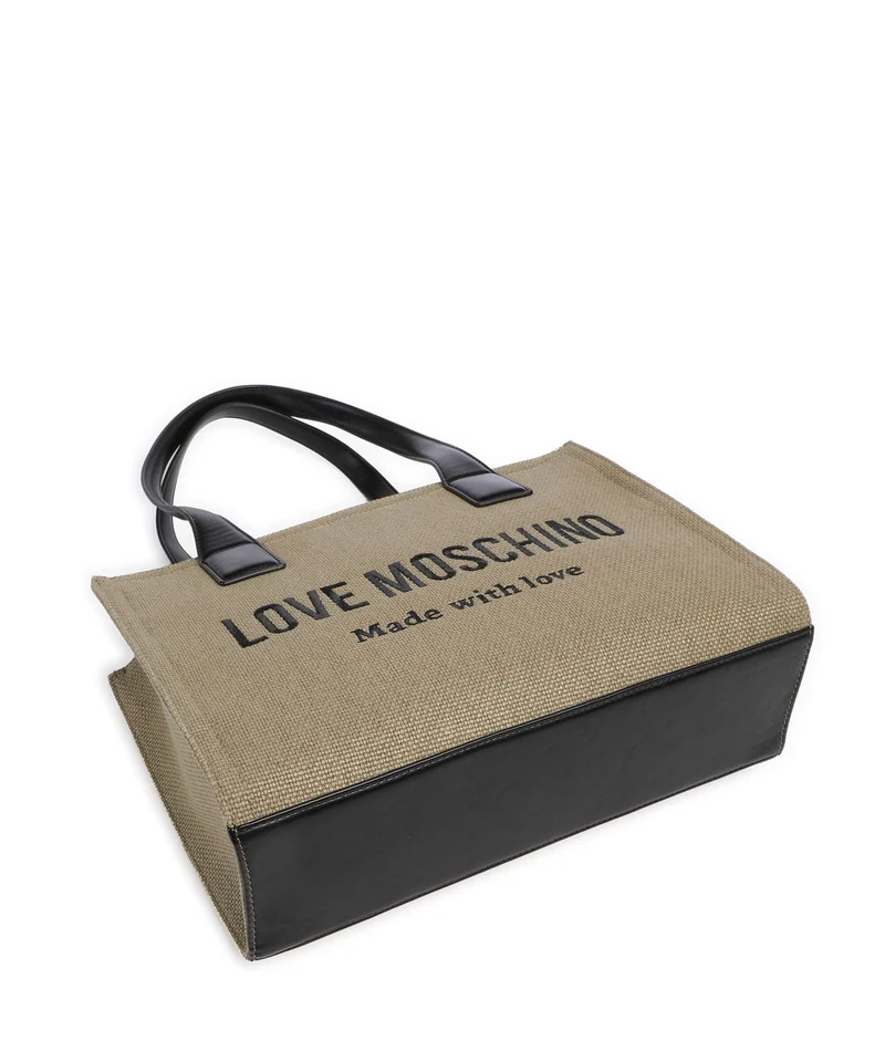 Love Moschino Cargo Canvas Shopper black/gold