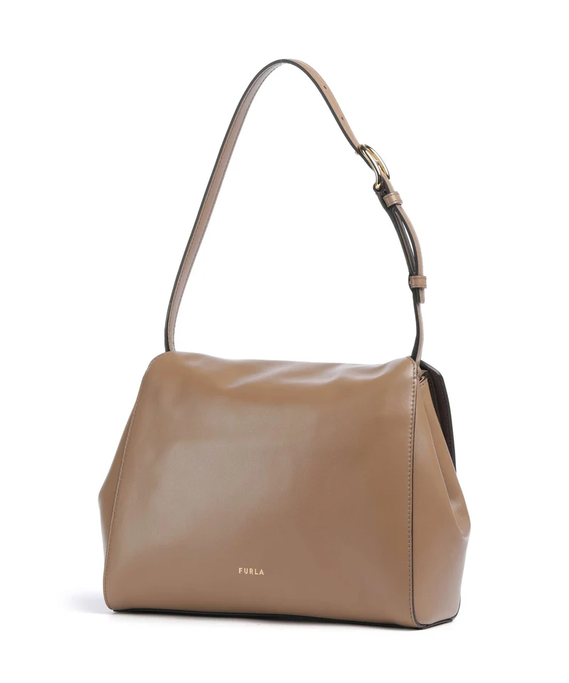 Furla Domus S Schultertasche toffee