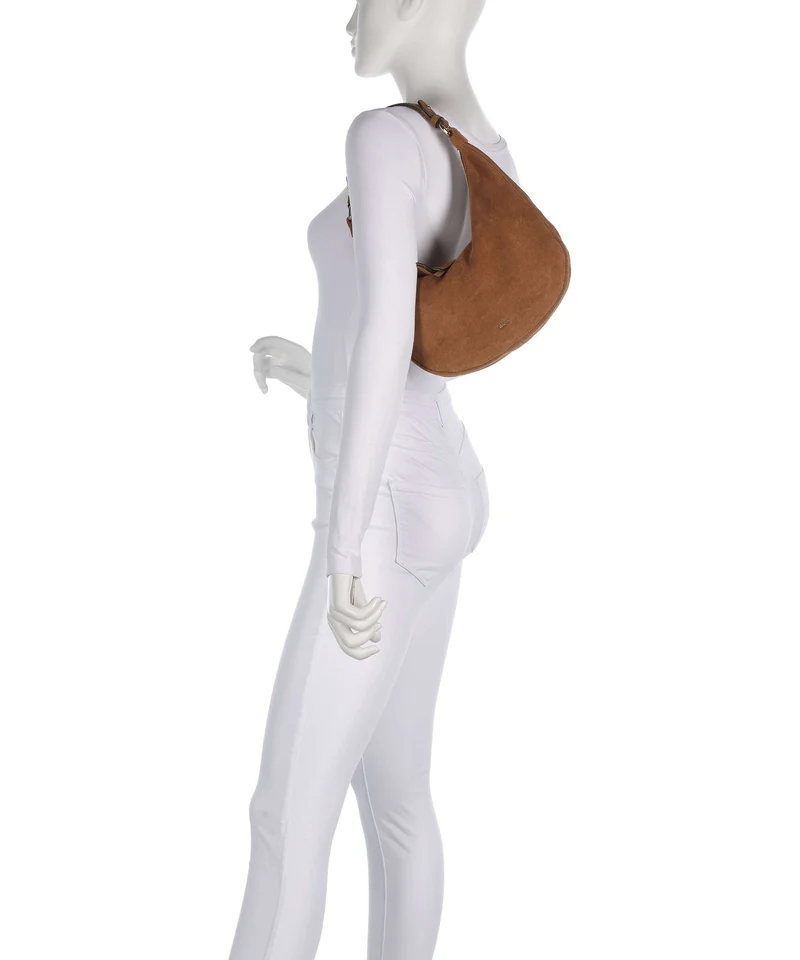 Abro Suede Nana Mini Beuteltasche cuoio