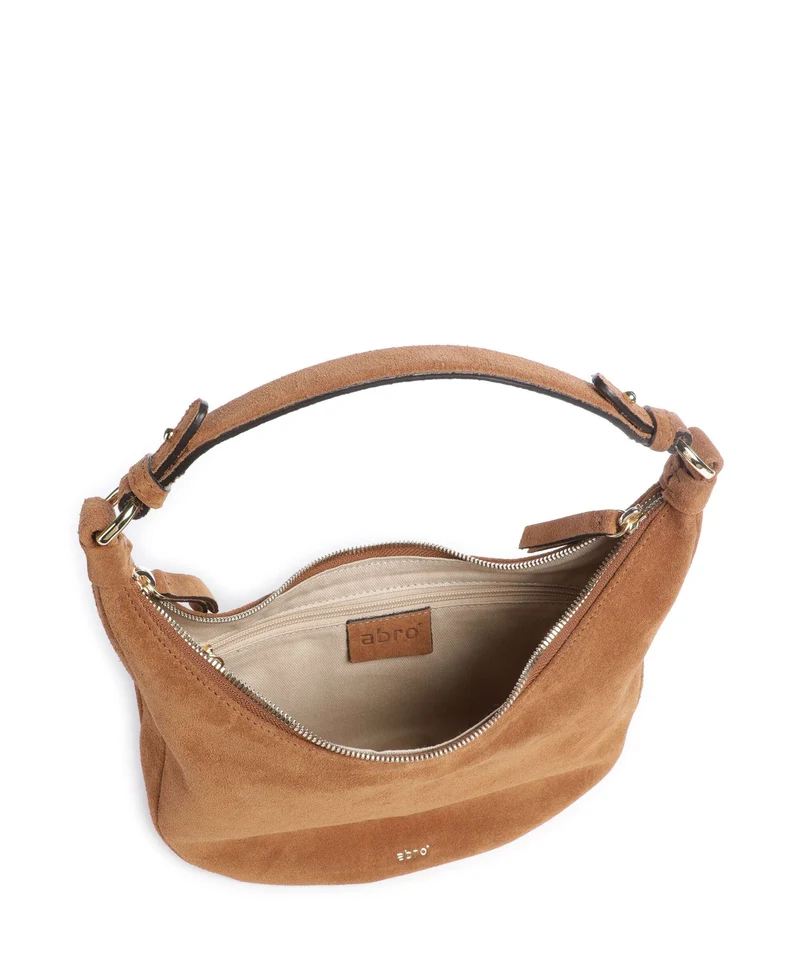 Abro Suede Nana Mini Beuteltasche cuoio
