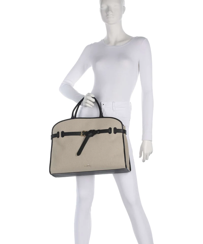 Coccinelle Sabine Canvas Handtasche natural/noir
