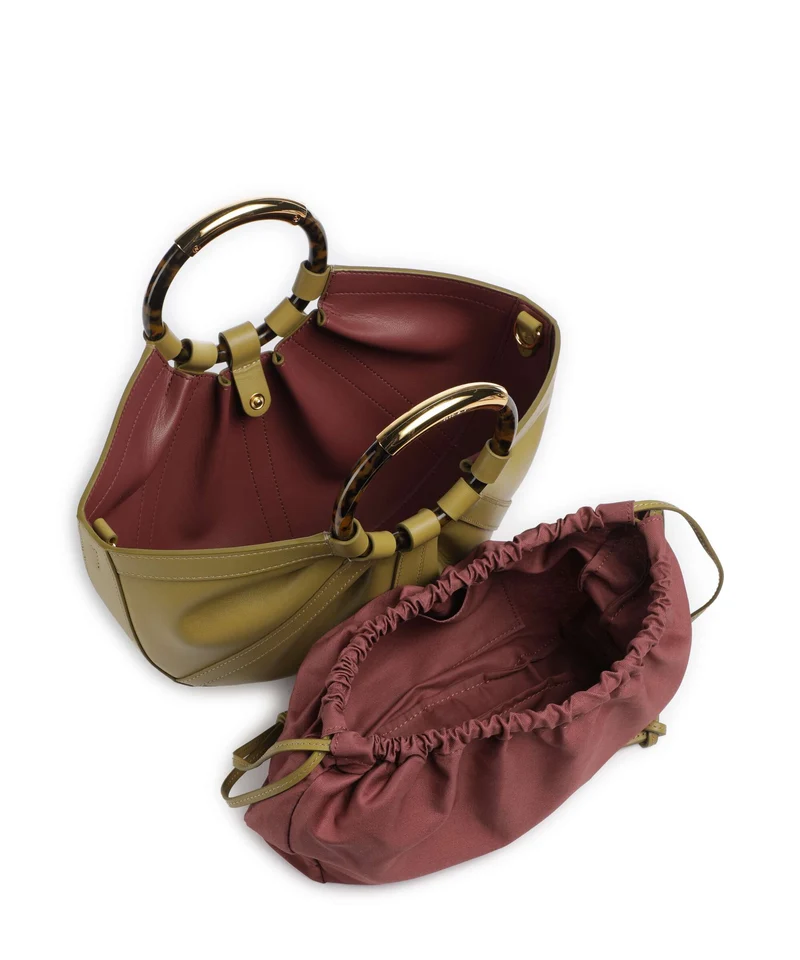 Coccinelle Shell Handtasche seagrass