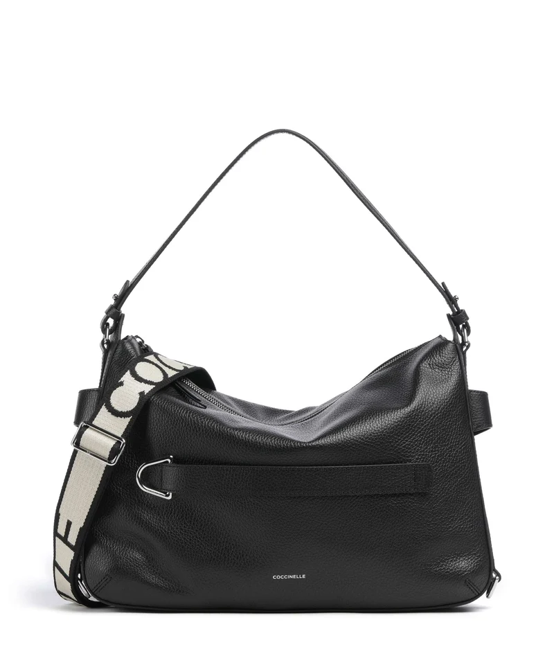 Coccinelle Gretel Ribbon Beuteltasche noir