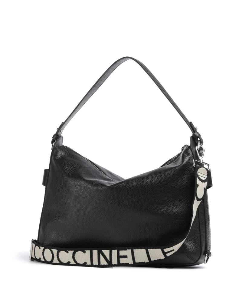 Coccinelle Gretel Ribbon Beuteltasche noir