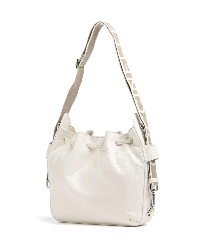 Coccinelle Gretel Ribbon Bucket Handtasche pearl
