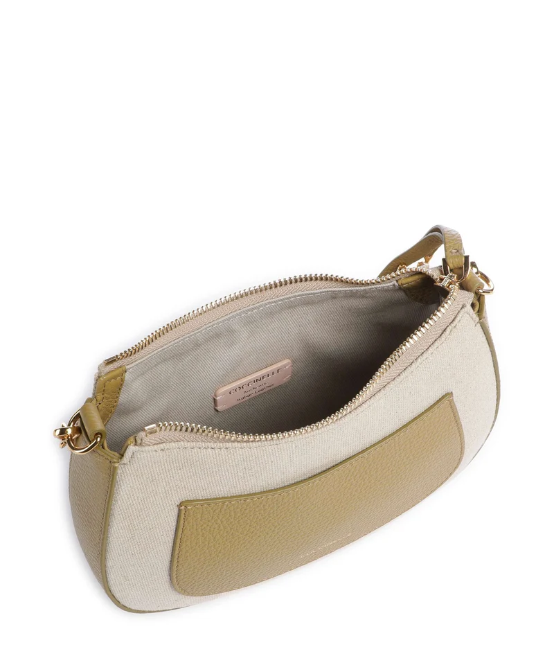 Coccinelle C-Easy Canvas Umhängetasche natural/seagrass