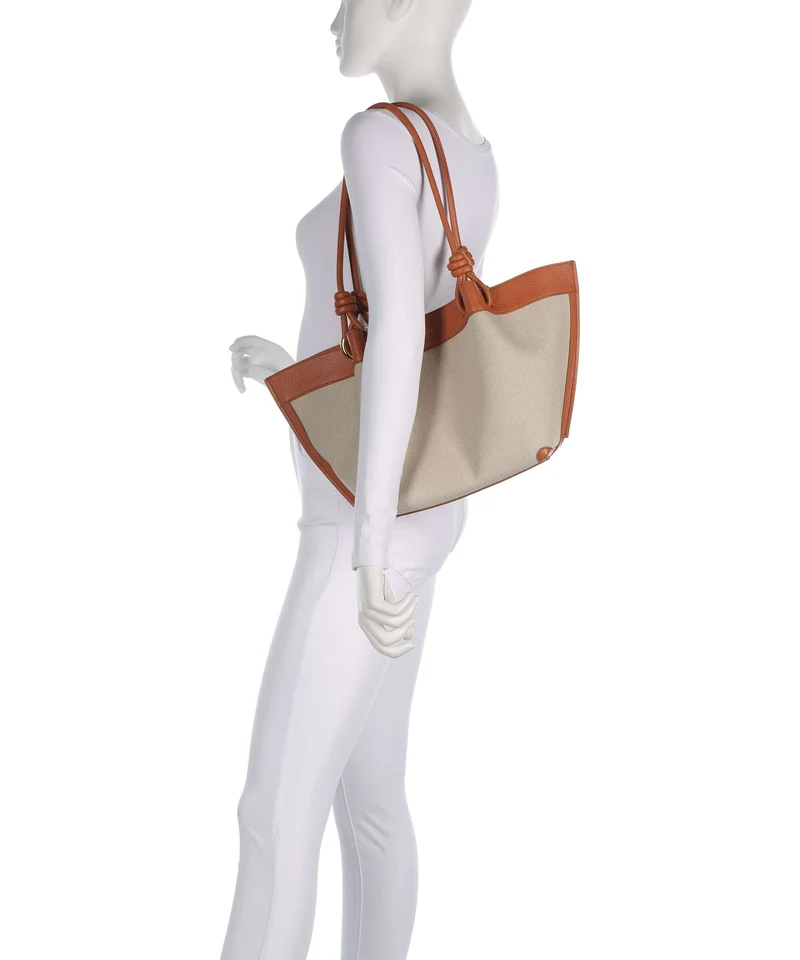 Coccinelle Finn Canvas Beuteltasche natural/crab
