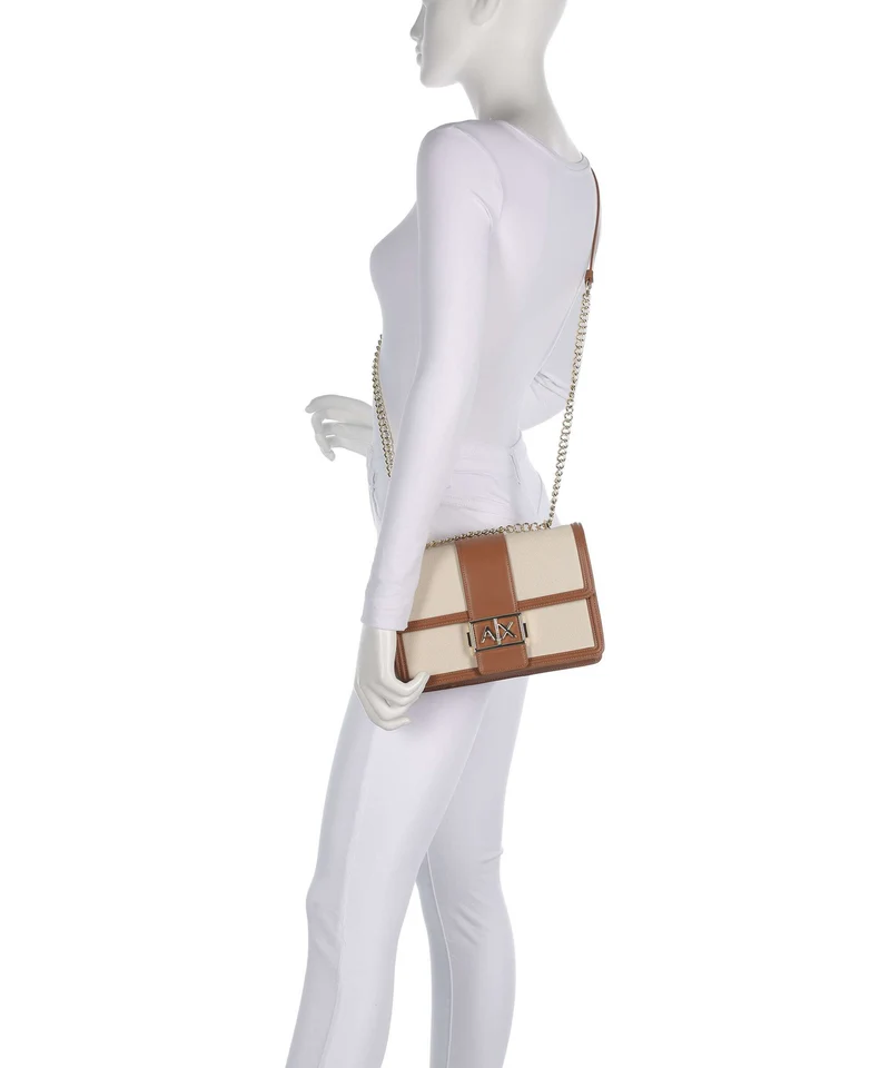 Armani Exchange Wonder M Schultertasche natural/saline clay