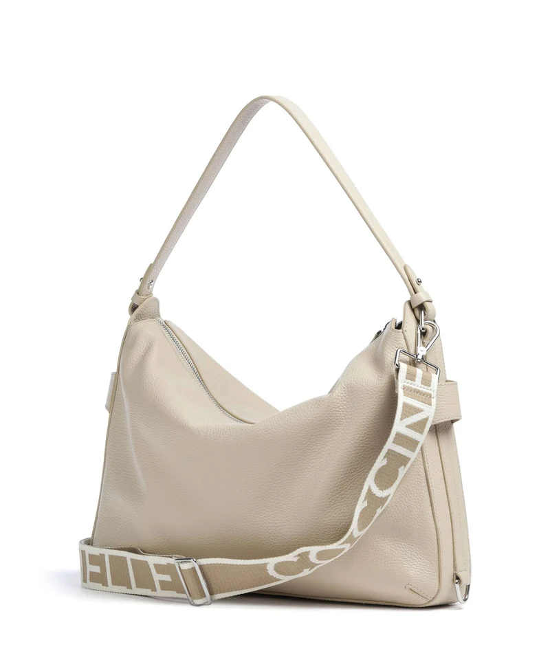 Coccinelle Gretel Ribbon Beuteltasche sandshell
