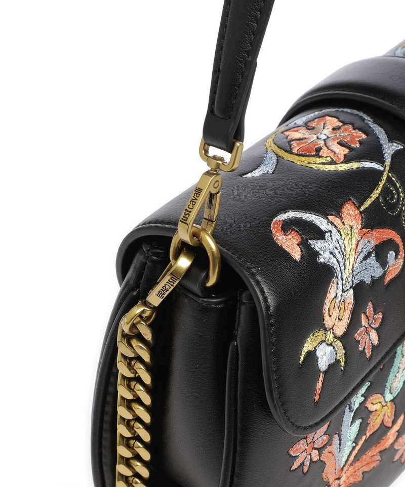 Just Cavalli Iconic Snakes Schultertasche black
