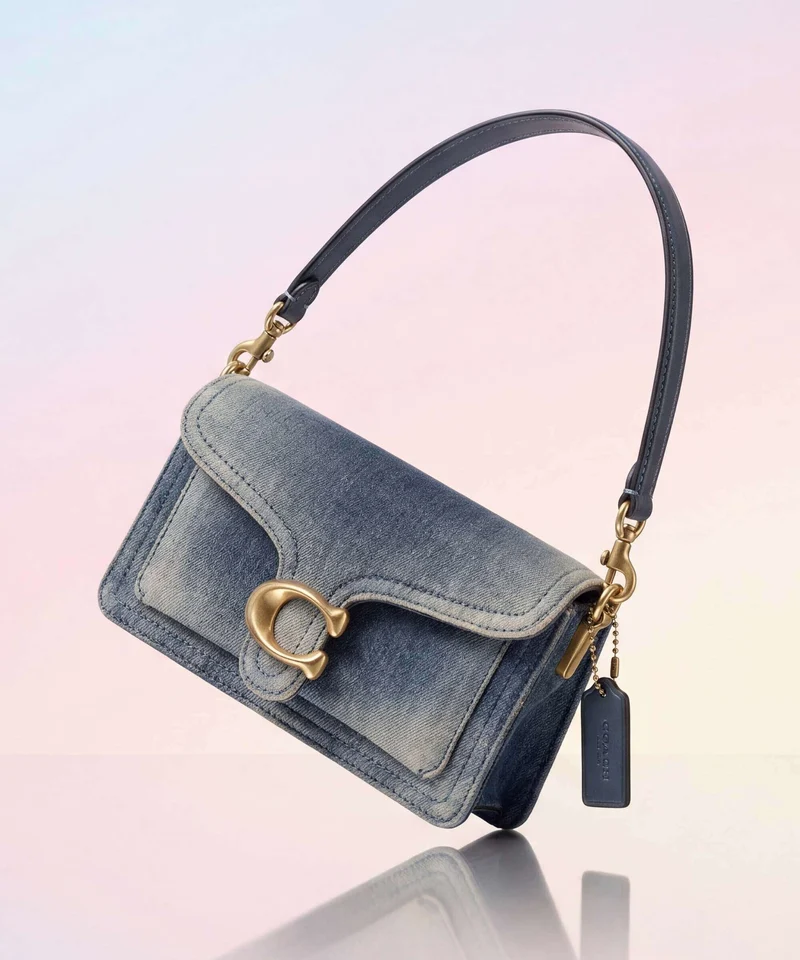 Coach Tabby Loved Denim 20 Schultertasche dark indigo