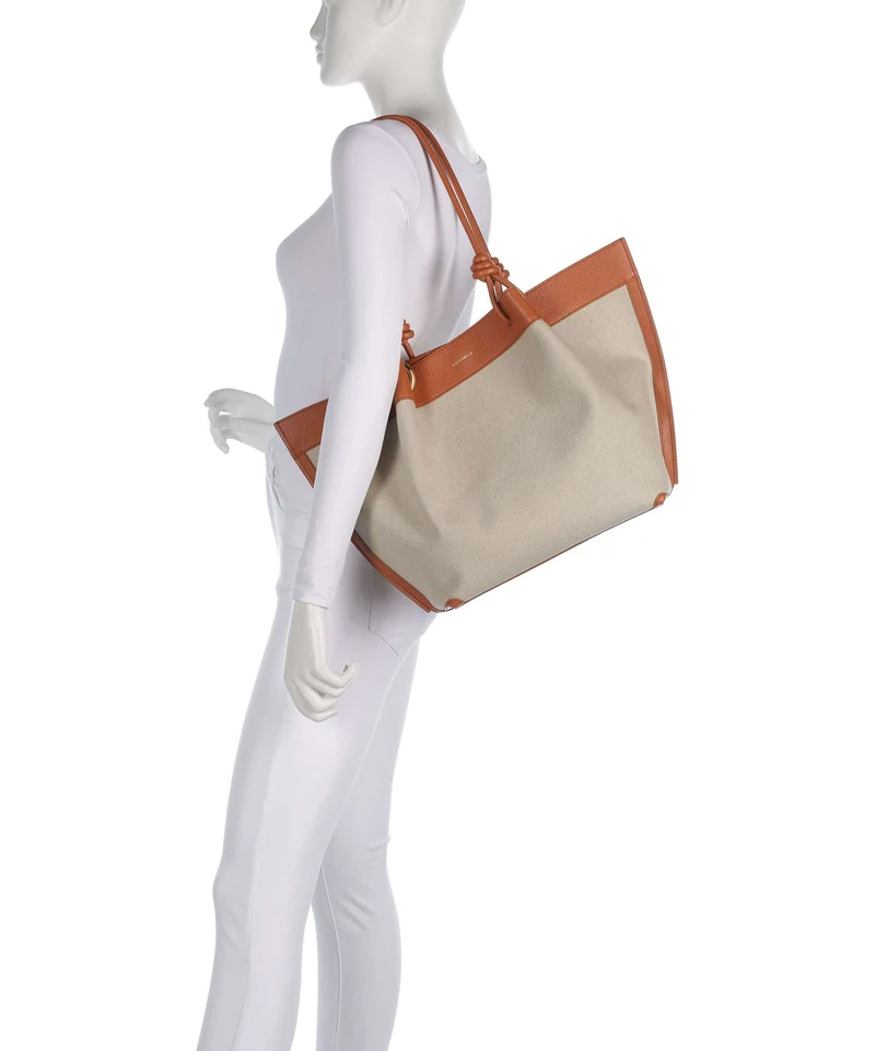 Coccinelle Finn Canvas Shopper natural/crab